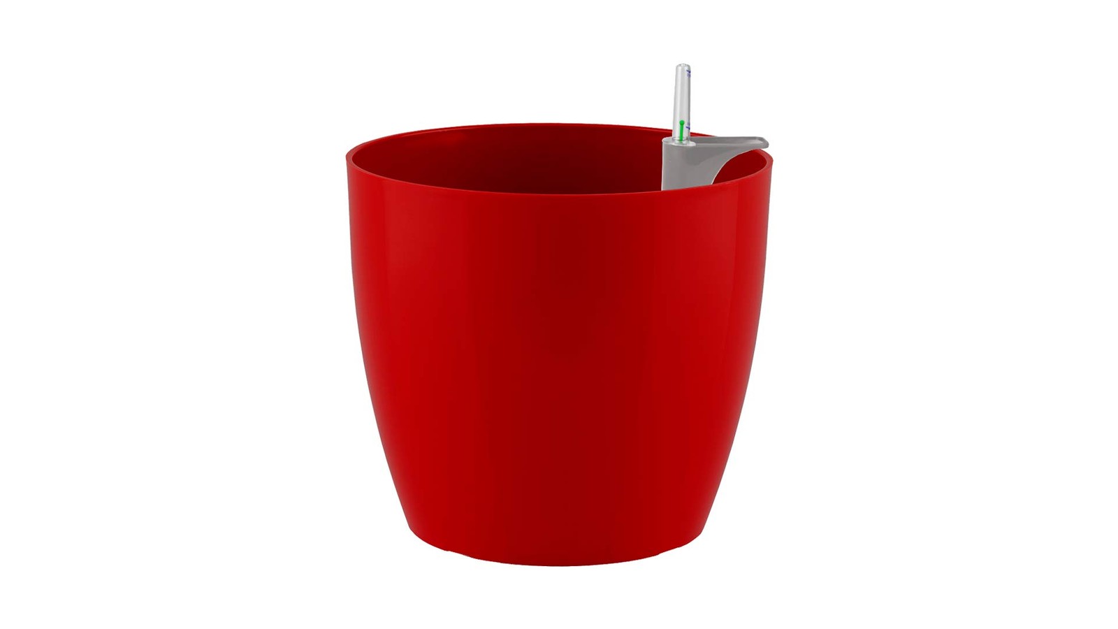 Grand pot auto-arrosage San Remo 42cm rouge salon moderne