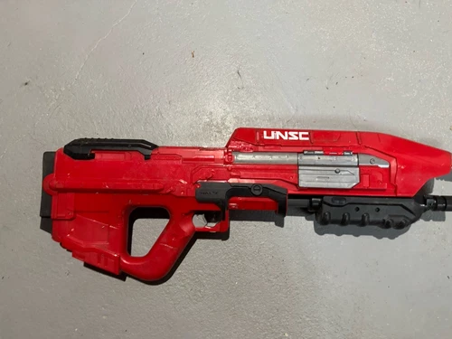 Boom Co Red Halo MA5 Blaster Rifle UNSC Dart Gun Master Chief No Magazine 