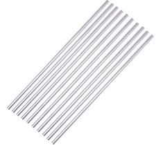 Aluminum Round Rod 6061 T6511 10 PCS 1/4" Diameter x 12" Long Solid Bar