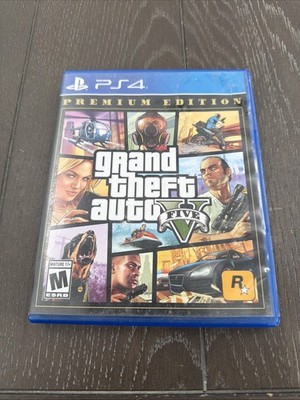 GTA v Premium Edition Grand Theft Auto v for PS4, Complete with Map Inserts