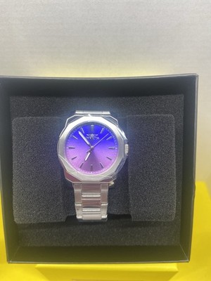 Invicta Speedway Facetio Women's Quartz Watch 34mm Purple Blue Dial Steel 30m
