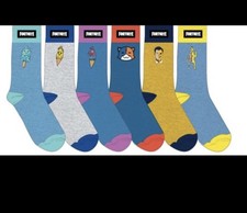 Fortnite 6pk Crew Sock Youth Size