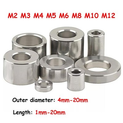 Stainless Steel Spacers Standoffs Round Thick Washers M2 M3 M4 M5 M6 M8 M10 M12