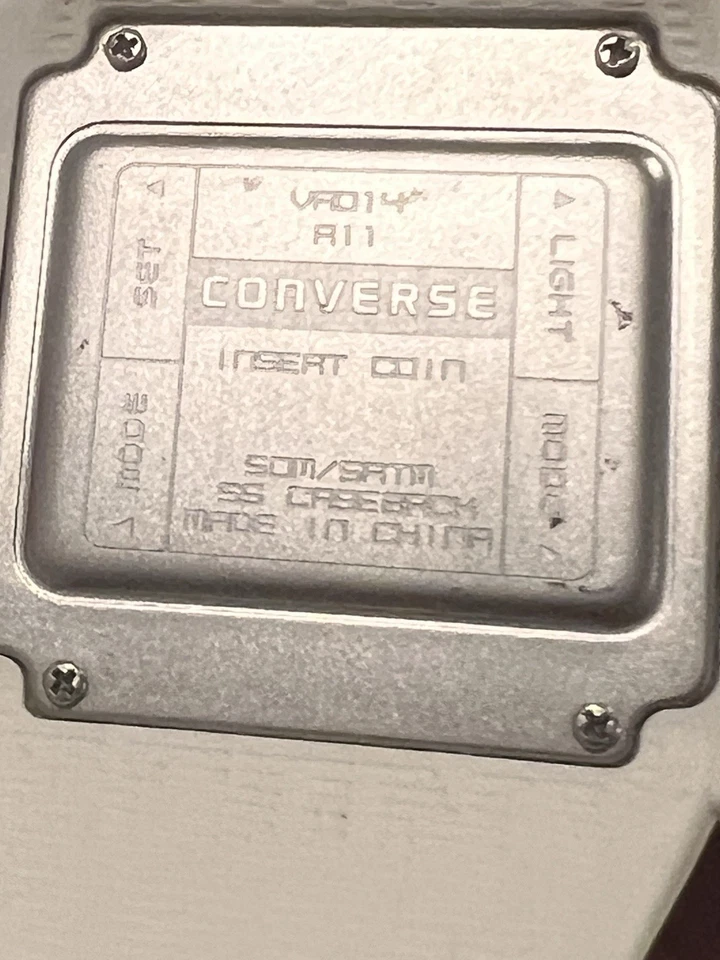 Converse VR014-R11 High Score Black Digital Dial White Silicone Strap Watch - Image 3 of 4