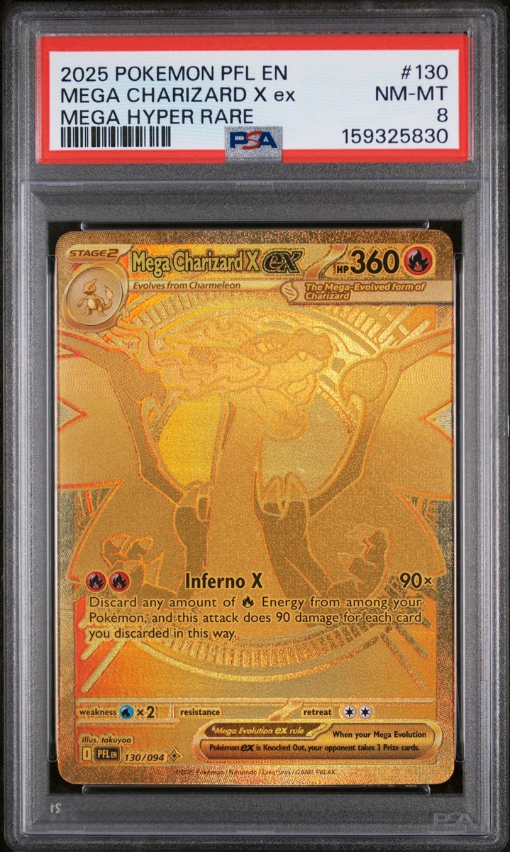 Mega Charizard X ex 130/094 Me02: Phantasmal Flames Holo for sale
