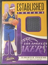 2019-20 Panini Absolute #ET-DMC DeMarcus Cousins Established Threads Level 1