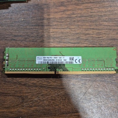 SK hynix 8GB DDR4 2666MHz PC4-21300 Desktop RAM Memory UDIMM (HMA81GU6DJR8N-VK)