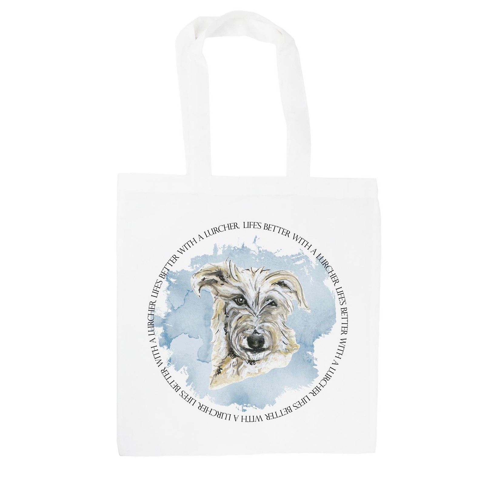 Lurcher Tote Bag - Life's Better With a Dog Reusable Shopping Bag Gift