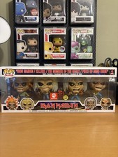 Funko Pop! Rocks Iron Maiden Eddie Vinyl Set 4 Pack Glow In Dark AE Exclusive