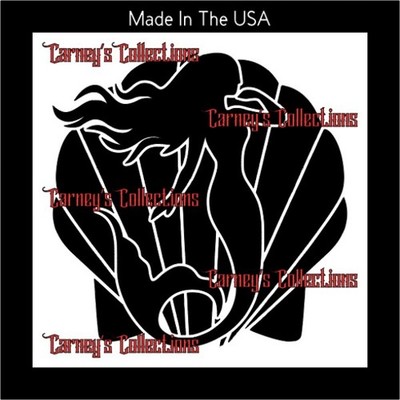 White Plastic Stencil - Mermaid (MCA255) (8'', 9'', 10'' or 11'')