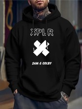 Men'S  Women'S Sam  Colby Explorer Graphic Print Hooded Sweatshirt - Unisex He