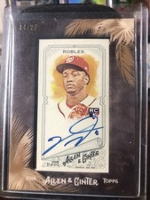 2018 Topps Allen & Ginter - Mini Framed Autographs Victor Robles #MA-VR Black...