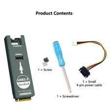 For M.2 MKEY NVME to Front-Panel USB 3.2 Gen2x2 20Gbps Expansion Adapter Card