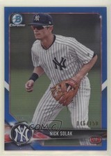 2018 Bowman Chrome Prospects Blue Refractor 46/150 Nick Solak #BCP104 s3g