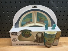 Star Wars Mandalorian Bamboo Fiber 5pc Dinnerware Set NEW