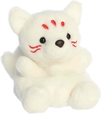 Aurora Akari Kitsune Palm Pals Plush Toy Stuffed Animal White Fox