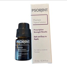 Psorent Psoriasis Topical Solution 0.34 fl oz. 10ml New In Box Discontinued