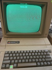 Apple Apple IIc Vintage Home Computer w/ Monitor Keyboard Manuals Accessories