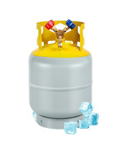 Recovery Tank 30LB Reusable with 1/4 SAE Y Valve for R22 R134A R410A Refrigerant