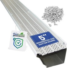 FlowGuard Gutter Guard USA Made Professional DIY 5 Inch 50-Year Gutter Cover
