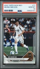 2025 Topps Now MLS Heung-Min Son 77 1st MLS Assist S.Korean Star Ices Win PSA 10