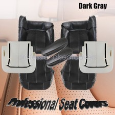 For 1999-2002 Chevy Silverado Front Leather Seat Cover Dark Gray Cushion Pad For 1999-2002 Chevy Silverado Front Leather Seat Cover Dark Gray Cushion Pad