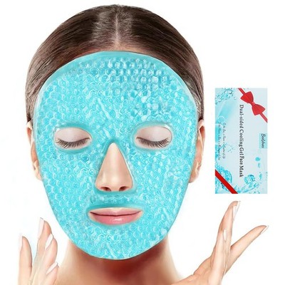 Ice Face Mask, Cooling Gel Pack for Puffy Eyes, Cold & Hot Reusable Compress,...