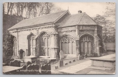 St Winifreds Hall Holywell Flintshire Wales Scotchers Serie Friedhof Topographie