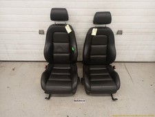 Audi Tt Mk1 8n Coupe Pair Of Left Right Front Leather Seat Black Fits 00-06