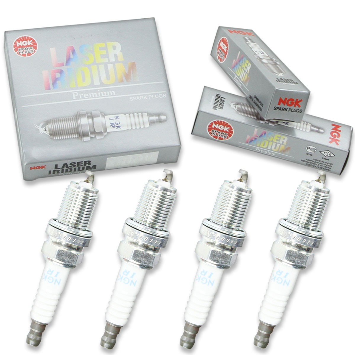 4 pcs NGK Laser Iridium Spark Plugs for 1991-1993 Nissan NX 2.0L L4 - Engine er