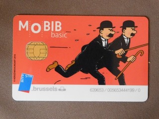 Chip Transport Card MINT Unused Belgium MOBIB / TINTIN TINTIN