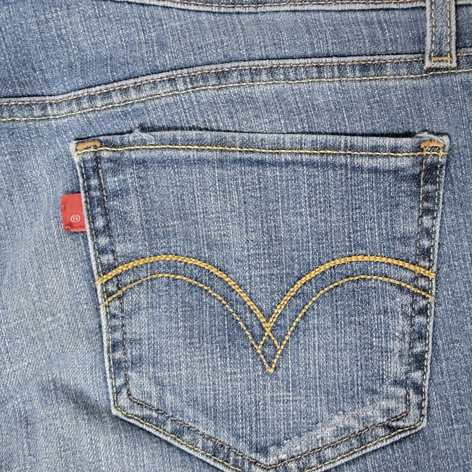 Y2K Levi's 518 Superlow Retro Bootcut Womens Jeans Blue Size 11 Medium  thumbnail 7