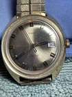 Vintage Gold TIMEX CALENDER WATCH Wristwatch Estate Find Gold Band