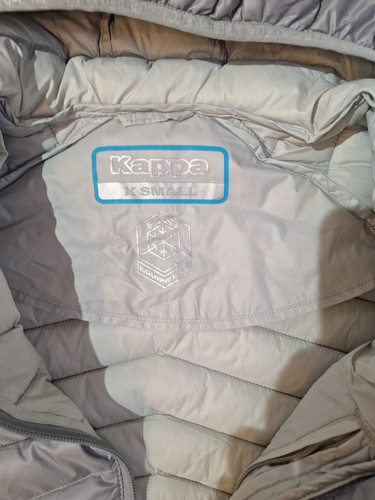 Chaqueta acolchada Kappa Italy Ski Team Audi FISI para mujer talla X-pequeña gris 660X - Imagen 8 de 8