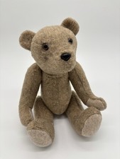 Vintage Teddy Bear Jointed Plush 14  Tan Stuffed Animal