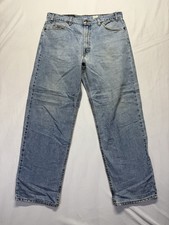 Vintage Levis 550 Jeans 36x30 Orange Tab Light Wash Relaxed Fit USA Made Pants