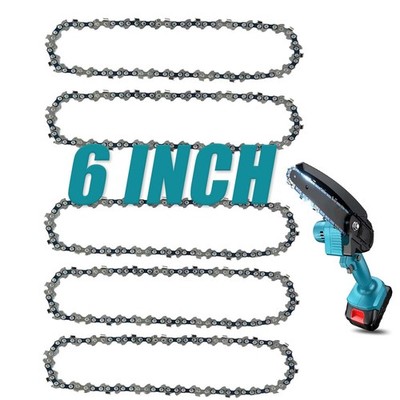 6 Inch Chainsaw Chain, 5 Pieces Replacement Chains for Almost 6-inch Cordless El