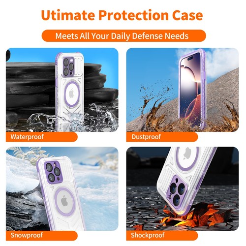 for iPhone 15 Pro Waterproof Case, IP68 Underwater Case Built-in Screen Prote... - Picture 4 of 7