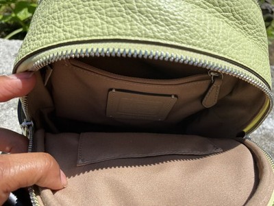 Coach Mini Court Backpack C8603 Pale Lime Original Tags