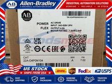 22A-D4P0N104 2022 SER A New Allen Bradley PowerFlex 4 1.5 kW 2 HP AC Drive