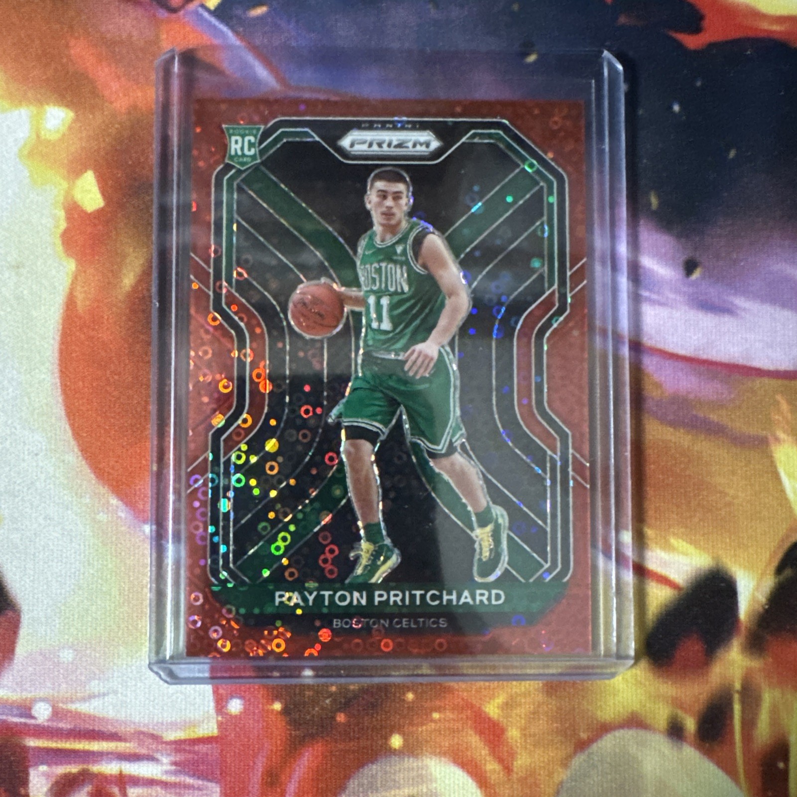 2020-21 Prizm Basketball Payton Pritchard Rookie #257 Red Disco 15/125