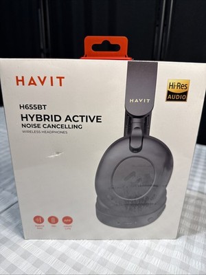 Havit H655BT Hybrid Active Noise Cancelling Wireless Headphones- New