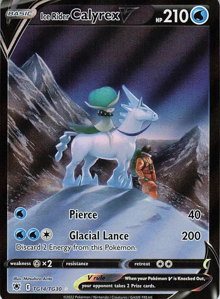 Ice Rider Calyrex V Ultra Rare: Astral Radiance Trainer Gallery TG14/TG30 NM