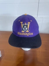 Vintage New Era Washington Huskies KMG SnapBack Adjustable Hat OSFM