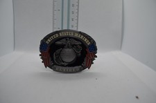 Vintage 1992 United States Marines Belt Buckle by Siskiyou Buckle Co. Retired