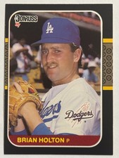 1987 Donruss #598 Brian Holton Los Angeles Dodgers