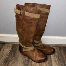 UGG Black Leather Tall Riding Boots with Buckle Straps Waterproof — listing 4