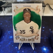 2021 Topps Allen & Ginter Chrome Green Refractor 63/99 Frank Thomas #127 HOF