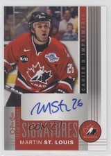 2013-14 O-Pee-Chee Team Canada Signatures Martin St Louis #TC-MS Auto HOF av1