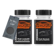Autolack Lackstift Set für Mini C6P Legend Grey Perl Basislack Klarlack je 50ml